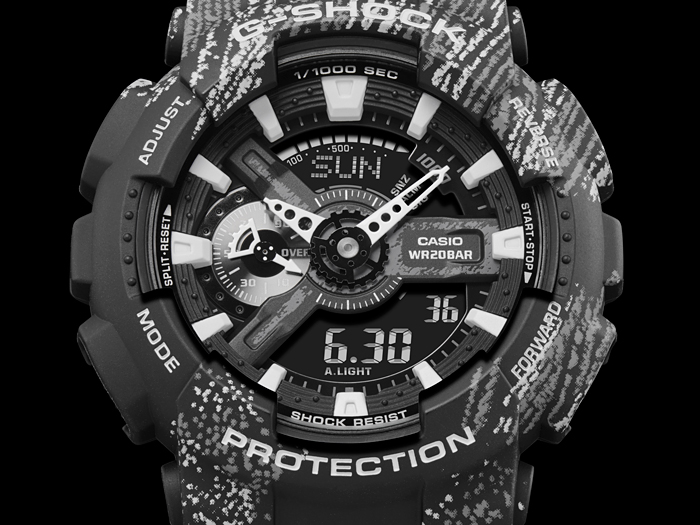 CASIO G-SHOCK นาฬิกาข้อมือ นาฬิกากันน้ำ นาฬิกาของแท้ ประกันศูนย์ CMG 1 ปี รุ่น GA-110TX-1A นาฬิกาสีดำ