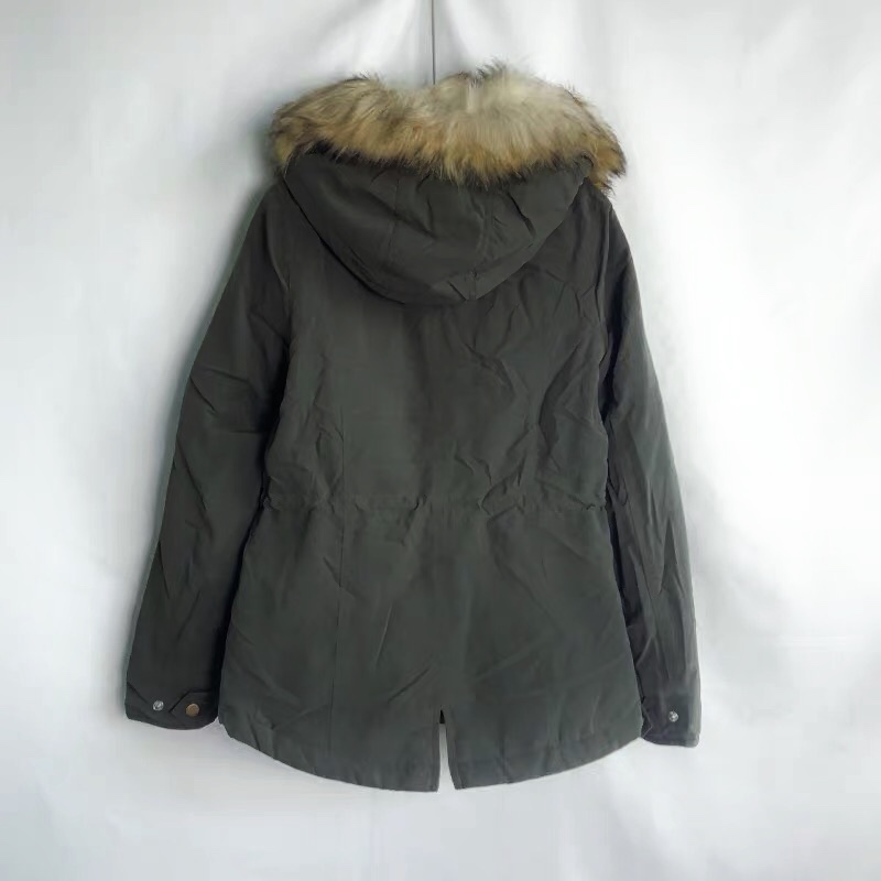 Only เสื้อโค้ทฮู้ดกันหนาว เสื้อปาร์กา parka สีดำ แบรนด์Only (ขนเฟอร์ถอดได้ค่ะ) ดำ