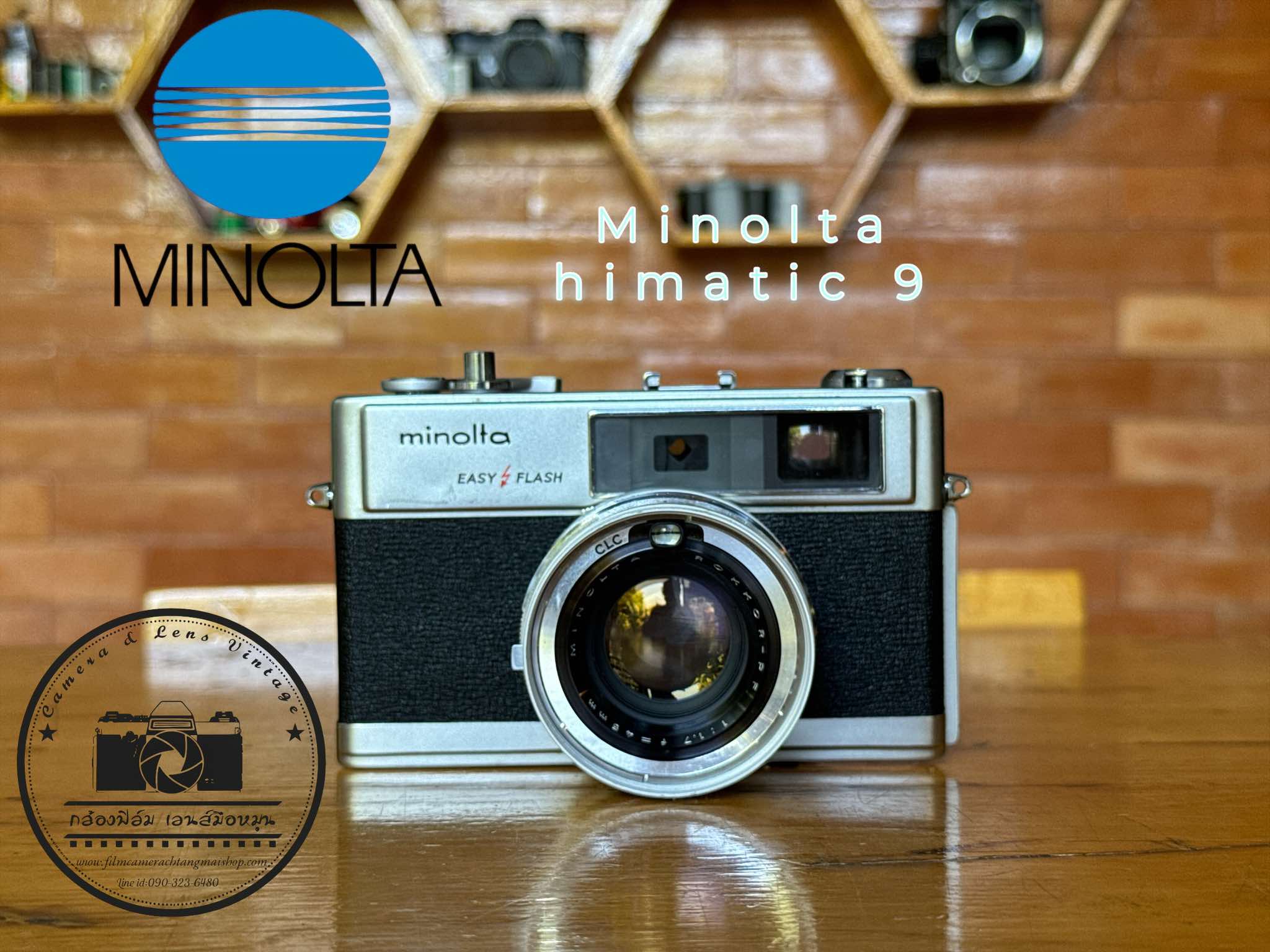 MINOLTA HIMATIC 9 EASY FLASH MINOLTA ROKKOR PF 45MM.F1.7