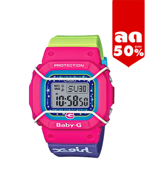 CASIO BABY-G นาฬิกาข้อมือ นาฬิกากันน้ำ นาฬิกาของแท้ ประกันศูนย์ CMG 1 ปี รุ่น BGD-500XG-4JR นาฬิกาสีชมพู