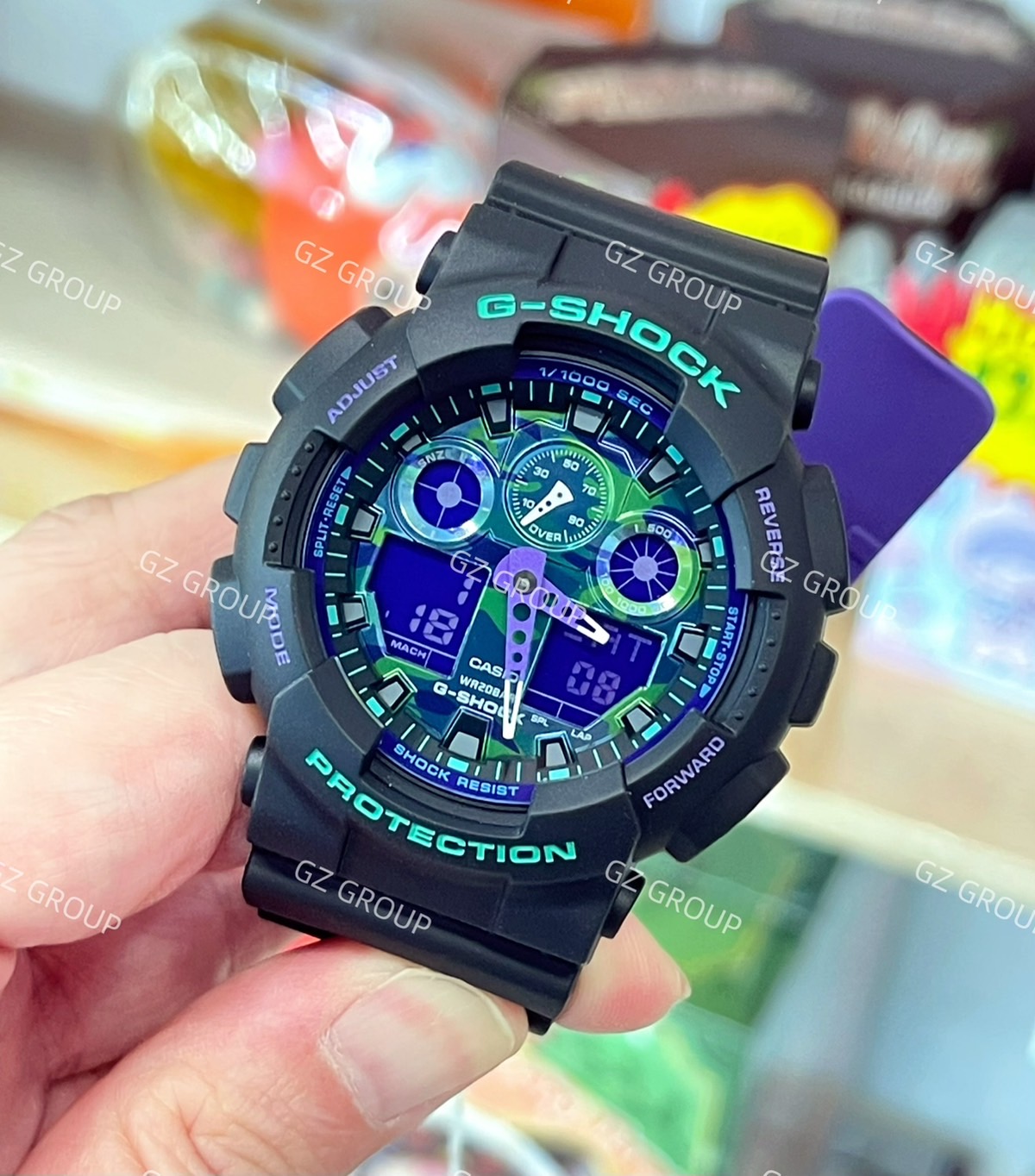 CASIO MID YEAR SALE G-SHOCK พร้อมส่ง นาฬิกาข้อมือ นาฬิกากันน้ำ นาฬิกาของแท้ ประกันศูนย์ CMG 1 ปี รุ่น GA-100BL-1A นาฬิกาสีดำ