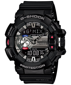 CASIO G-SHOCK นาฬิกาข้อมือ นาฬิกากันน้ำ นาฬิกาของแท้ ประกันศูนย์ CMG 1 ปี รุ่น GBA-400-1A นาฬิกาสีดำ