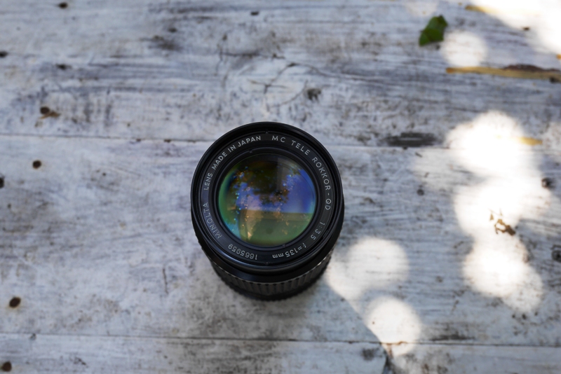 MINOLTA LENS MC TELE ROKKOR-QD 135MM.F3.5 MD MOUNT