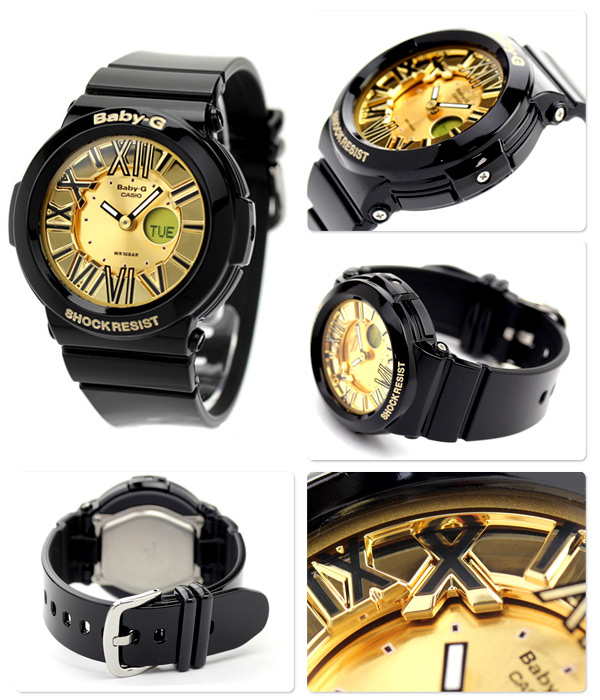 CASIO BABY-G นาฬิกาข้อมือ นาฬิกากันน้ำ นาฬิกาของแท้ ประกันศูนย์ CMG 1 ปี รุ่น BGA-160-1B นาฬิกาสีดำ