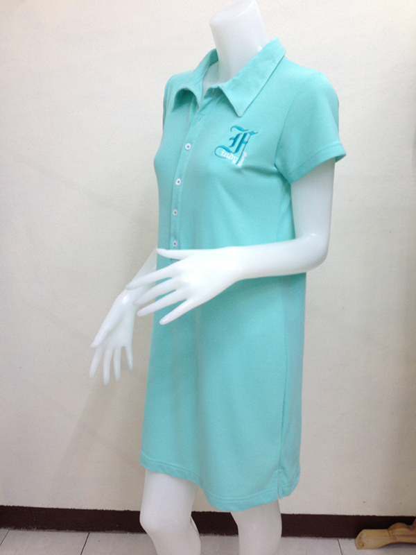 เดรสโปโล ท้อง/ไม่ท้องก็ใส่ได้ สวยคล่องตัวในลุค Sport Mom ผ้าเนื้อดีนิ่ม สีเขียวมิ้นต์