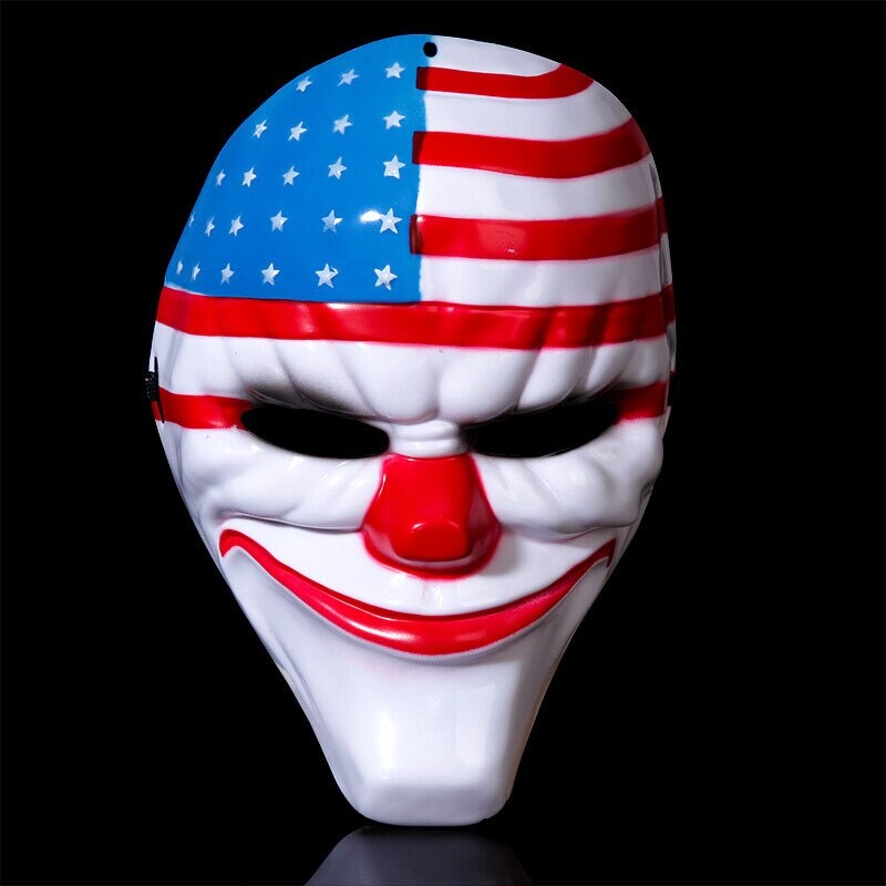 หน้ากากแฟนซี จากเกมส์สุดฮิต Payday2 หน้ากากปาร์ตี้ หน้ากากแฟชั่น หน้ากากฮาโลวีน หน้ากากผี หน้ากากคอสเพลย์ Payday cosplay Halloween Fancy