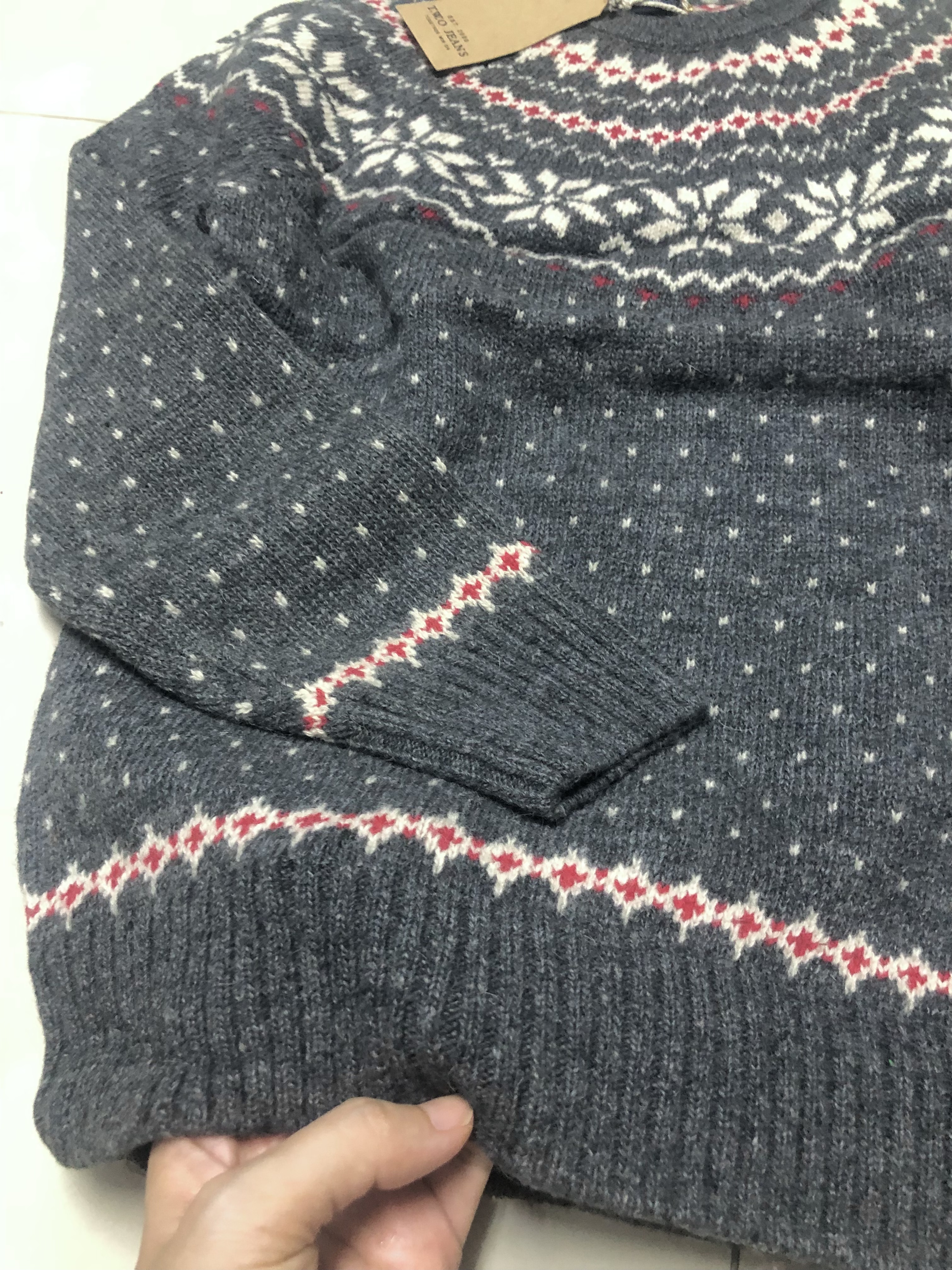 T.W.O Jeans เสื้อคลุมไหมพรม กันหนาวไหมพรม เนื้อไหม ผสมขนแกะ70% /Viscose30% แบรนด์ T.W.O Jeans