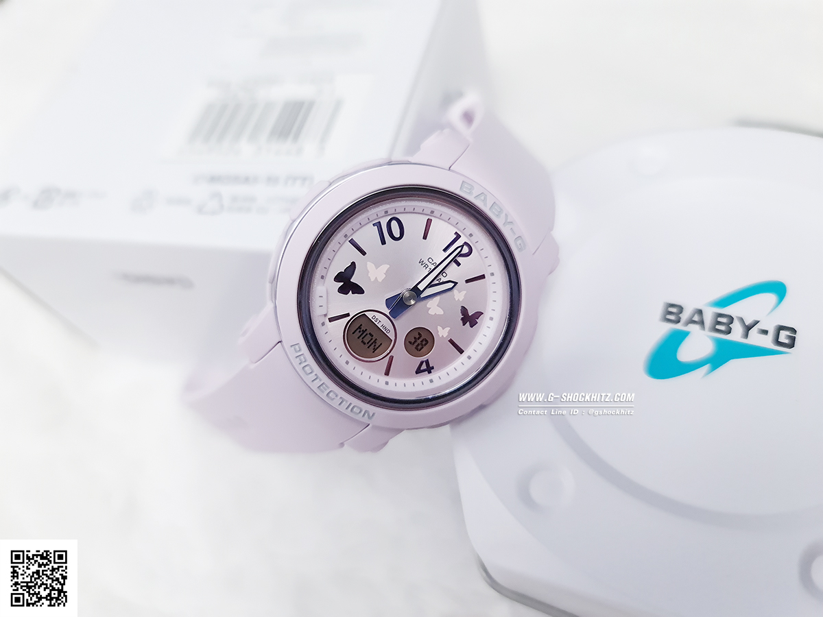 CASIO BABY-G นาฬิกาข้อมือ นาฬิกากันน้ำ นาฬิกาของแท้ ประกันศูนย์ CMG 1 ปี รุ่น BGA-290BD-6A นาฬิกาสีม่วง