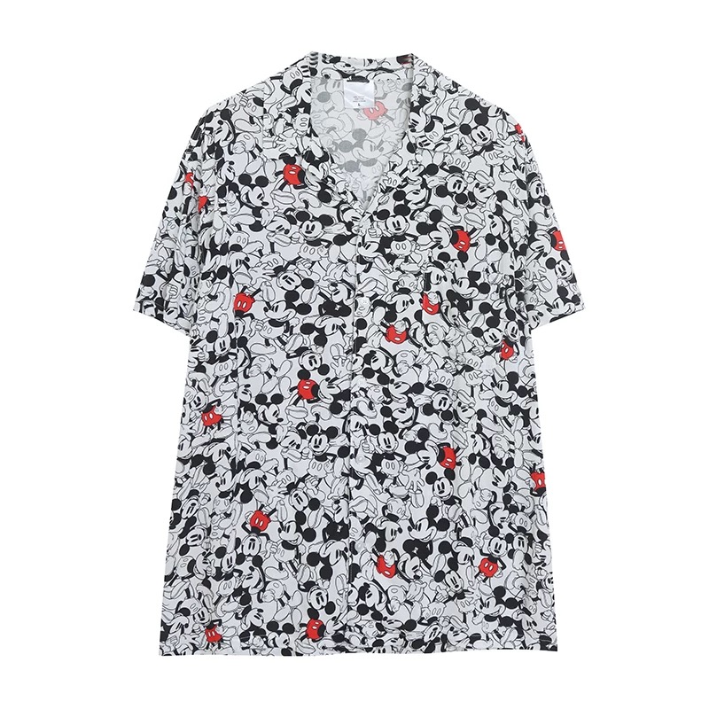 เสื้อเชิ้ต เสื้อฮาวาย มิคกี้ Hawaii Mickey DISNEYLAND WALT DISNEY WORLD งานดิสนีย์แท้ MICKEY Halloween Tie-Dye Shirt ▪️เสื้อเชิ๊ต เสื้อฮาวาย มิคกี้ ฮัลโลวีน Mickey (TS404) สำเนา สำเนา สำเนา