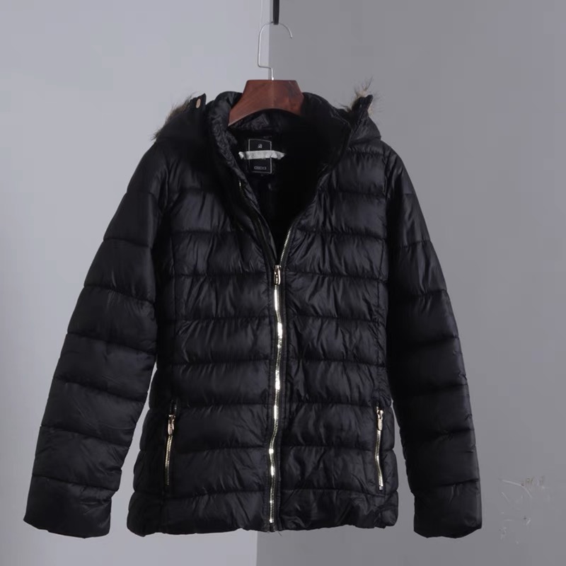 MAREZZI เสื้อกันหนาว เสื้อฮู้ดเฟอร์ บุนวมอุ่น แบรนด์ Marezzi (padded puffer coat) สำเนา ดำ