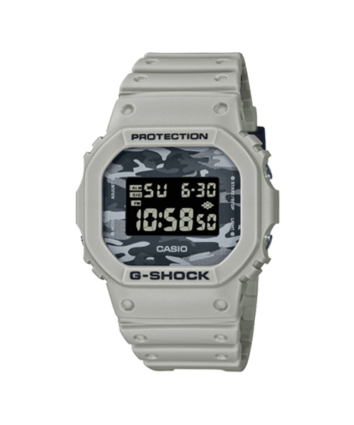 CASIO G-SHOCK นาฬิกาข้อมือ นาฬิกากันน้ำ นาฬิกาของแท้ ประกันศูนย์ CMG 1 ปี รุ่น DW-5600CA-8 นาฬิกาสีเทา