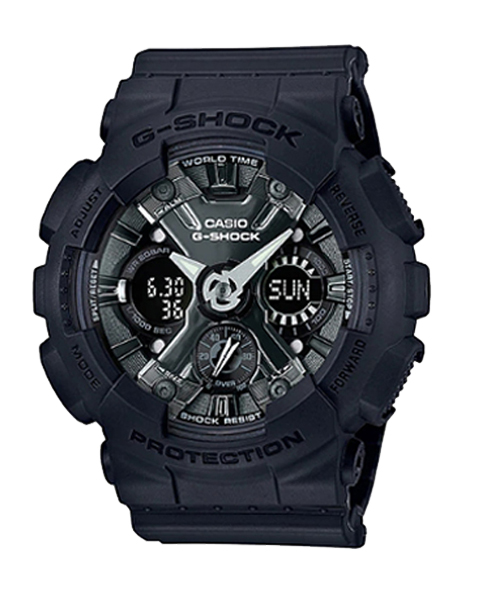 CASIO G-SHOCK นาฬิกาข้อมือ นาฬิกากันน้ำ นาฬิกาของแท้ ประกันศูนย์ CMG 1 ปี รุ่น GMA-S120MF-1A นาฬิกาสีดำ