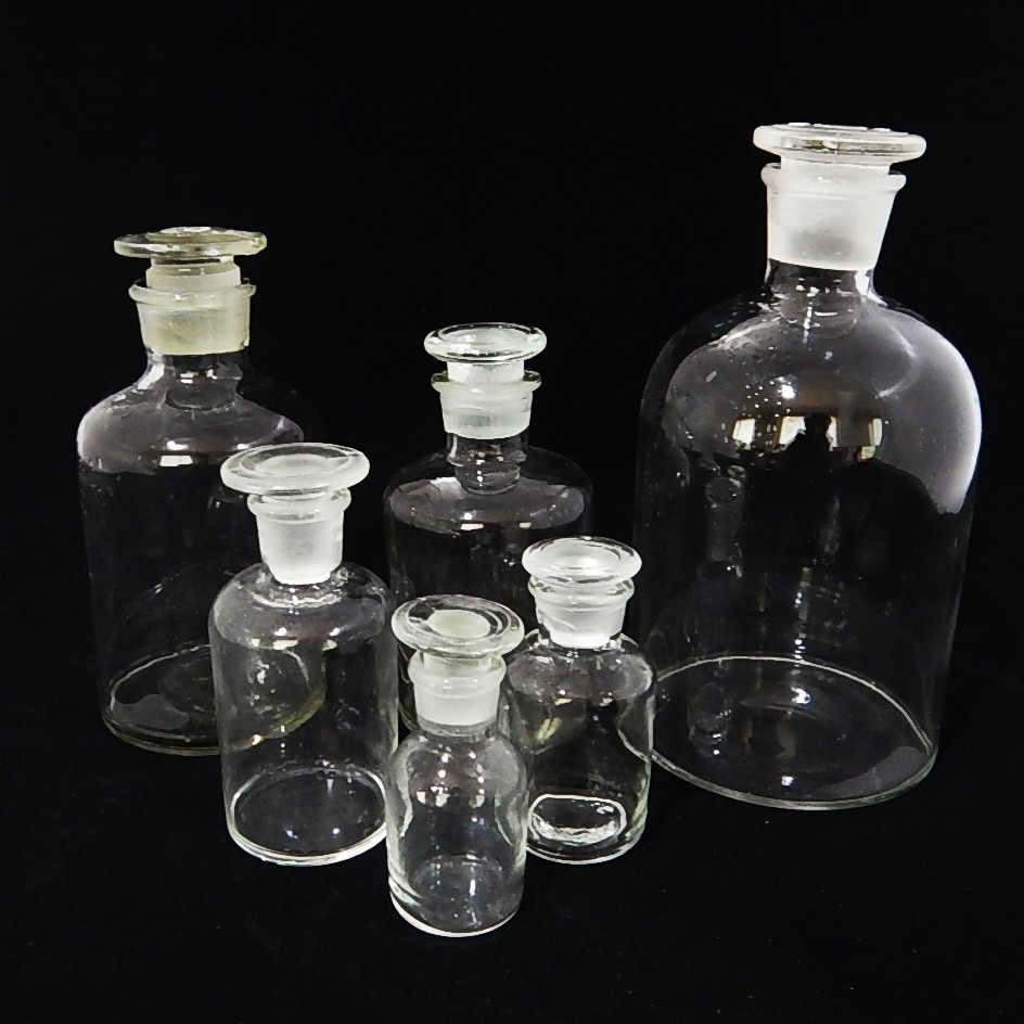 Reagent Bottle ขวดใส่สารสีขาวปากแคบจุกแก้ว