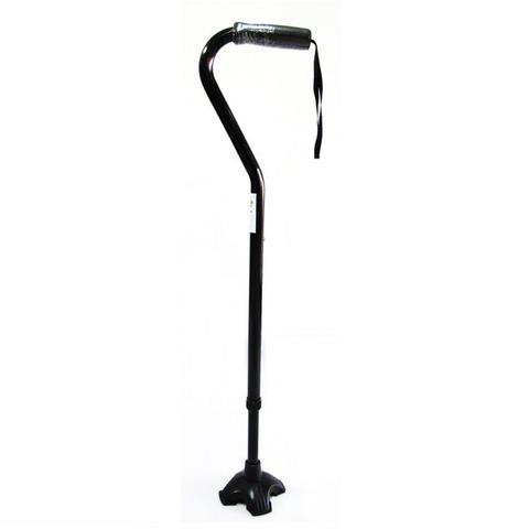 ไม้เท้า ตั้งยืนได้ จุกยาง 4 แฉก ปรับระดับความสูงได้ Aluminum Can