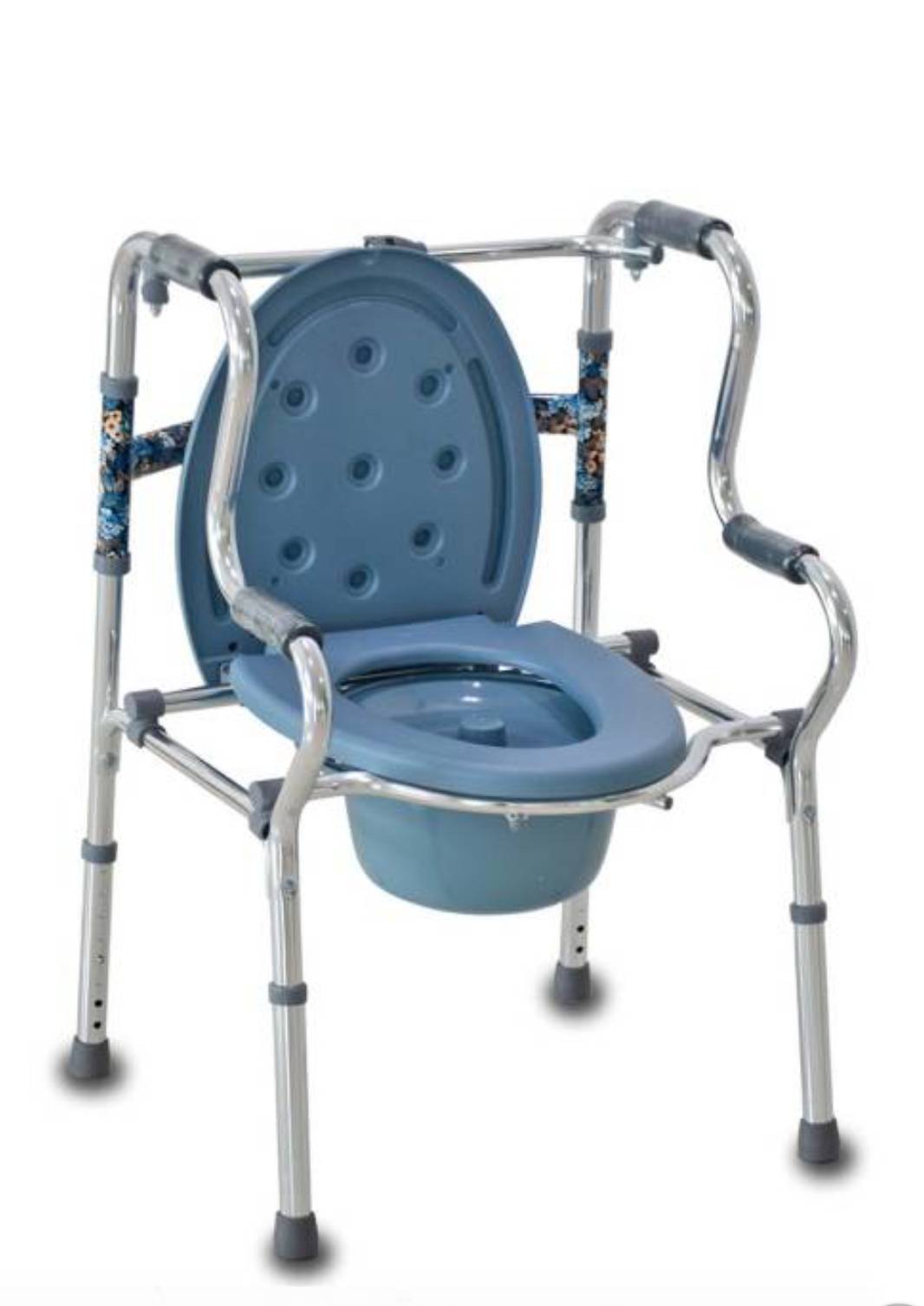 วอร์คเกอร์ช่วยเดิน 2in1 Walker อลูมิเนียม พับได้ สามารถจับได้ 2 ระดับ ปรับระดับได้ พร้อมอุปกรณ์สำหรับนั่งถ่าย