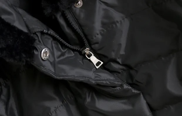 Ambiance เสื้อกันหนาว เสื้อฮู้ดเฟอร์ บุนวมอุ่น แบรนด์ AMBIANCE (padded puffer สำเนา สำเนา สำเนา ดำ