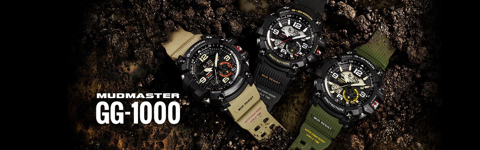 CASIO G-SHOCK นาฬิกาข้อมือ นาฬิกากันน้ำ นาฬิกาของแท้ ประกันศูนย์ CMG 1 ปี รุ่น GG-1000-1A3 นาฬิกาสีดำ