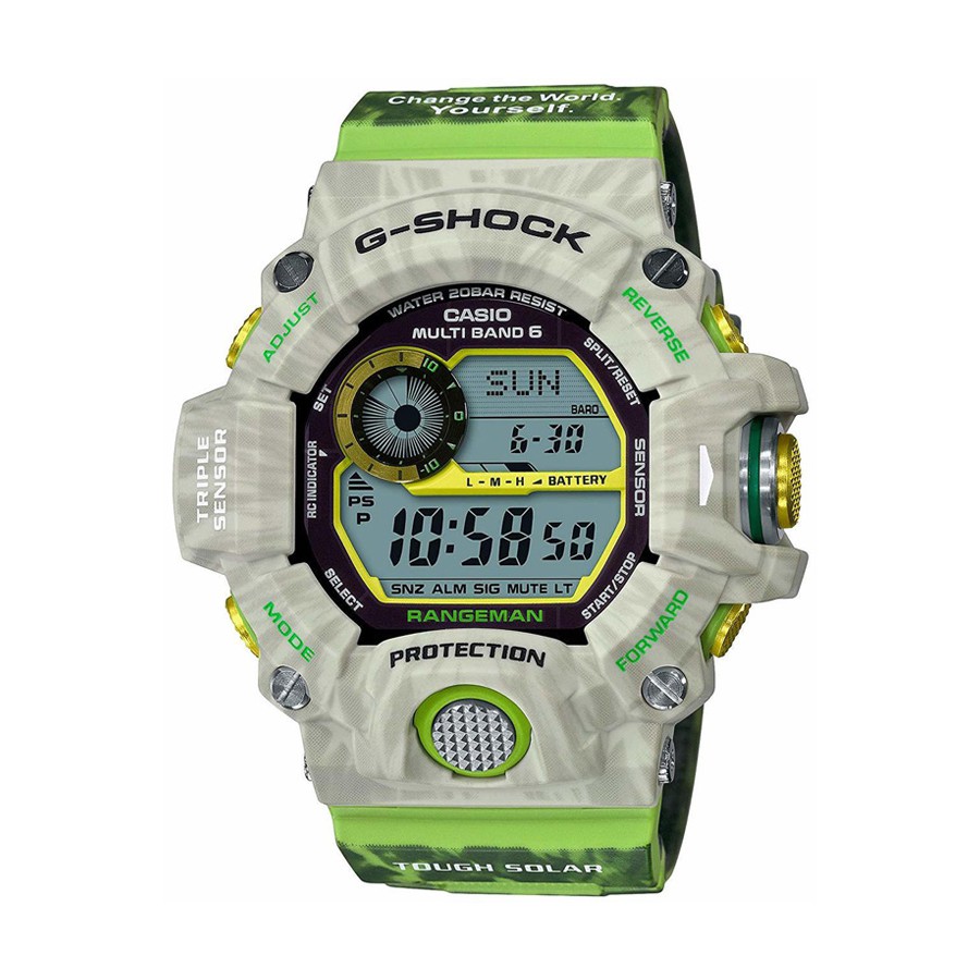CASIO G-SHOCK นาฬิกาข้อมือ นาฬิกากันน้ำ นาฬิกาของแท้ ประกันศูนย์ CMG 1 ปี รุ่น GW-9404KJ-3JR นาฬิกาสีเขียว