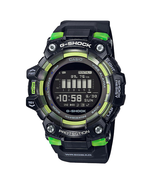 CASIO G-SHOCK นาฬิกาข้อมือ นาฬิกากันน้ำ นาฬิกาของแท้ ประกันศูนย์ CMG 1 ปี รุ่น GBD-100SM-1 นาฬิกาสีดำ