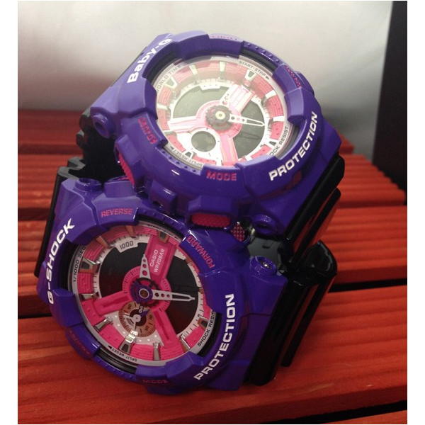 CASIO BABY-G นาฬิกาข้อมือ นาฬิกากันน้ำ นาฬิกาของแท้ ประกันศูนย์ CMG 1 ปี รุ่น BA-110NC-6A นาฬิกาสีม่วง