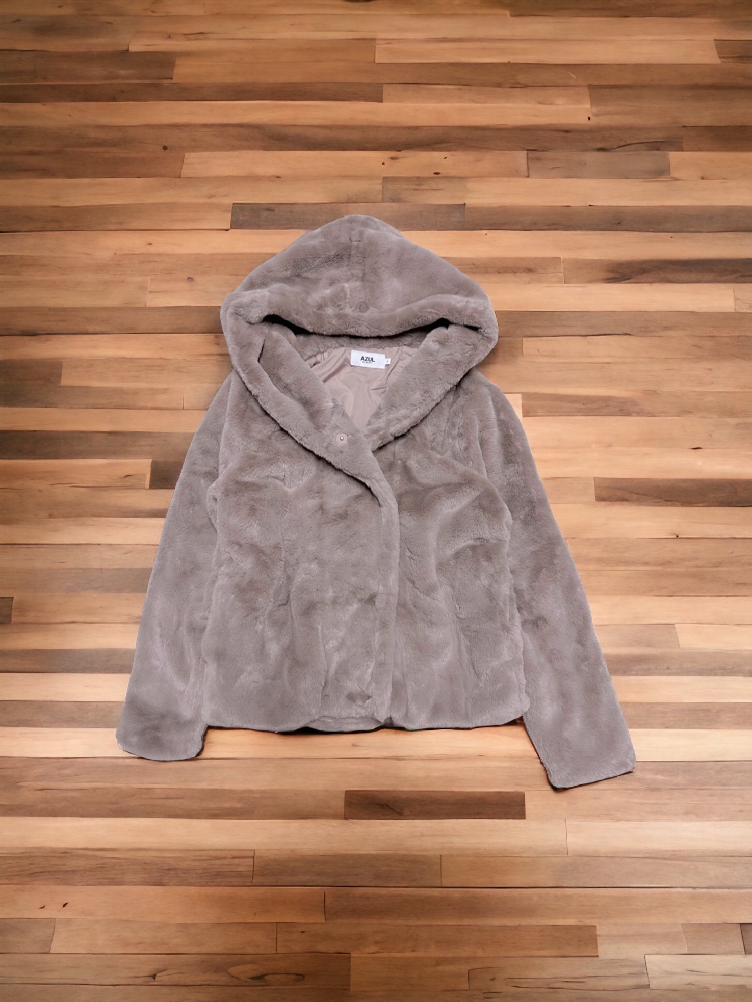 เสื้อโค้ทเฟอร์ โค้ทขนสัตว์เทียม แบรนด์ AZUL by moussy สีน้ำตาล ขนนุ่ม งานสวย พรีเมี่ยมมากเลยคะ งานช็อปแท้100% คะ SIe S/M/L สำเนา น้ำตาล
