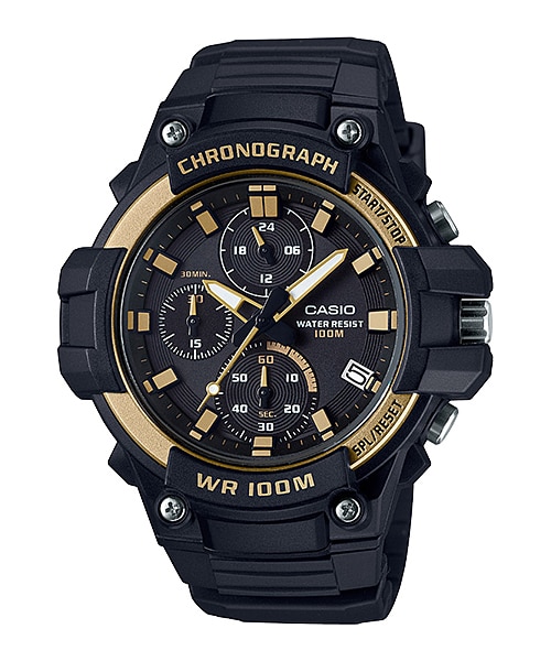 CASIO นาฬิกาคาสิโอ นาฬิกาข้อมือ นาฬิกากันน้ำ นาฬิกาของแท้ ประกันศูนย์ CMG 1 ปี รุ่น MCW-110H-9A นาฬิกาสีดำ