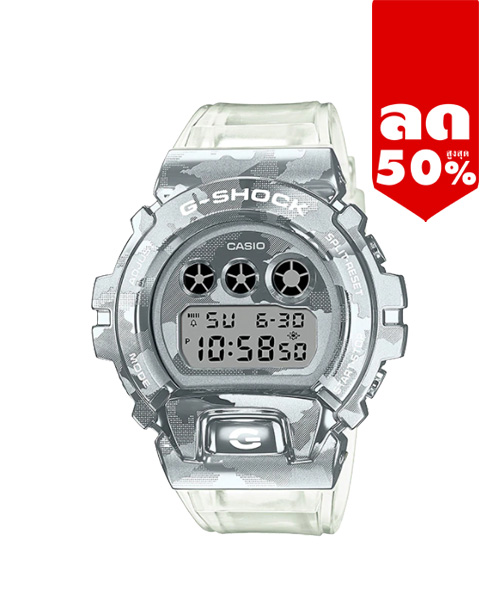 CASIO MID YEAR SALE G-SHOCK พร้อมส่ง นาฬิกาข้อมือ นาฬิกากันน้ำ นาฬิกาของแท้ ประกันศูนย์ CMG 1 ปี รุ่น GM-6900SCM-1 นาฬิกาสีเงิน