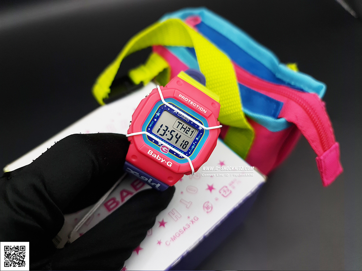 CASIO BABY-G นาฬิกาข้อมือ นาฬิกากันน้ำ นาฬิกาของแท้ ประกันศูนย์ CMG 1 ปี รุ่น BGD-500XG-4JR นาฬิกาสีชมพู