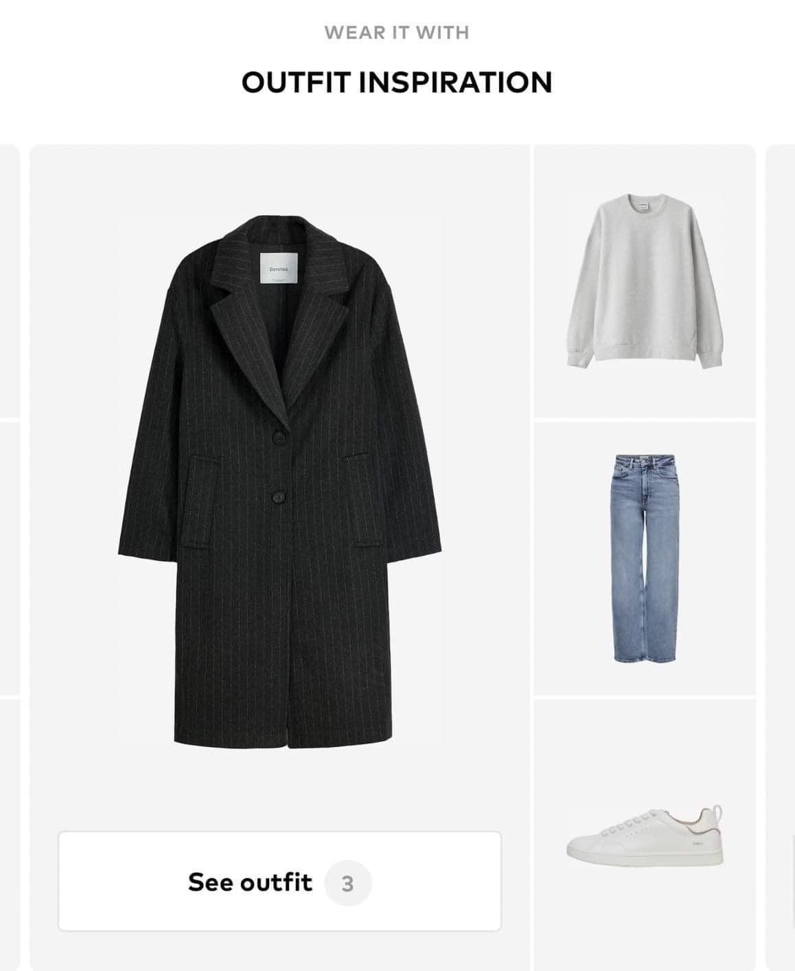 เสื้อโค้ท เสื้อกันหนาว Trench coat Bershka Knitting สีเทา แบรนด์ mohito สำเนา สำเนา