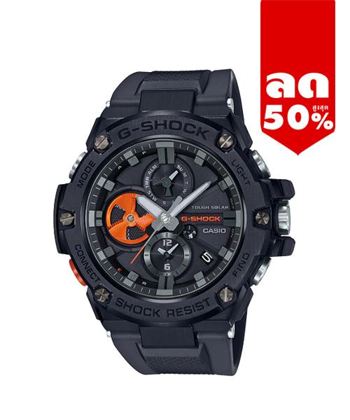 CASIO G-SHOCK นาฬิกาข้อมือ นาฬิกากันน้ำ นาฬิกาของแท้ ประกันศูนย์ CMG 1 ปี รุ่น GST-B100B-1A4 นาฬิกาสีดำ