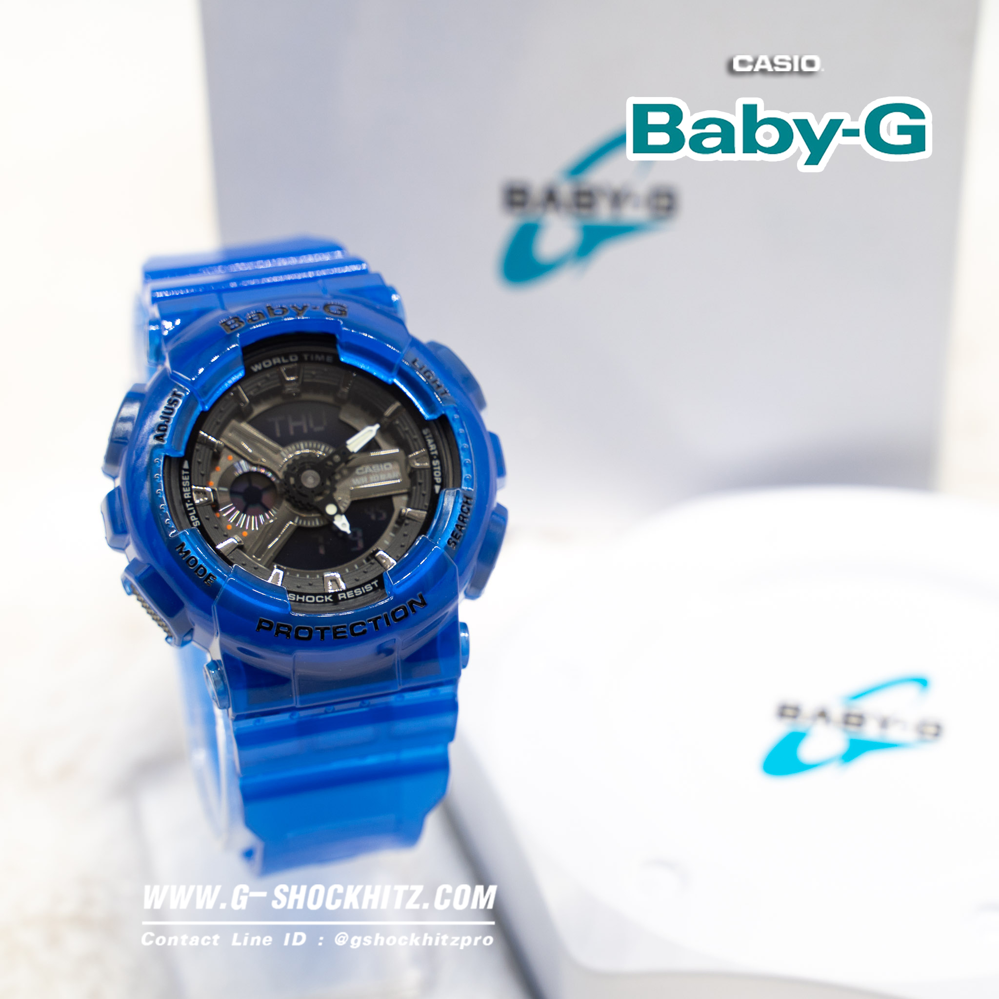 CASIO MID YEAR SALE BA-110CR-2A นาฬิกาสีน้ำเงิน