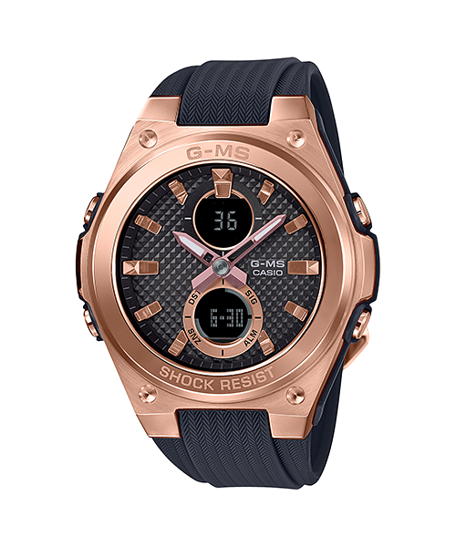 CASIO G-MS นาฬิกาข้อมือ นาฬิกากันน้ำ นาฬิกาของแท้ ประกันศูนย์ CMG 1 ปี รุ่น MSG-C100G-1A นาฬิกาสีดำ
