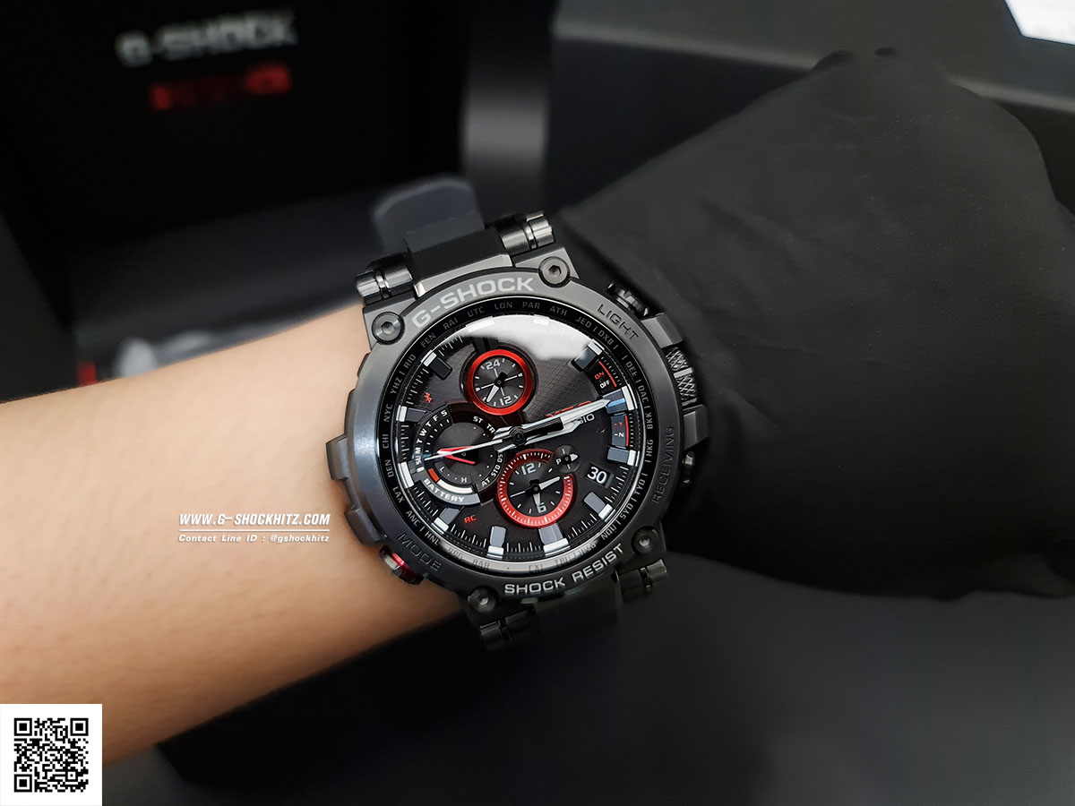 CASIO G-SHOCK นาฬิกาข้อมือ นาฬิกากันน้ำ นาฬิกาของแท้ ประกันศูนย์ CMG 1 ปี รุ่น MTG-B1000B-1A นาฬิกาสีดำ