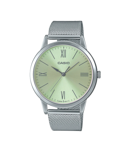 CASIO นาฬิกาคาสิโอ นาฬิกาข้อมือ นาฬิกากันน้ำ นาฬิกาของแท้ ประกันศูนย์ CMG 1 ปี รุ่น MTP-E600M-9B นาฬิกาสีเงิน
