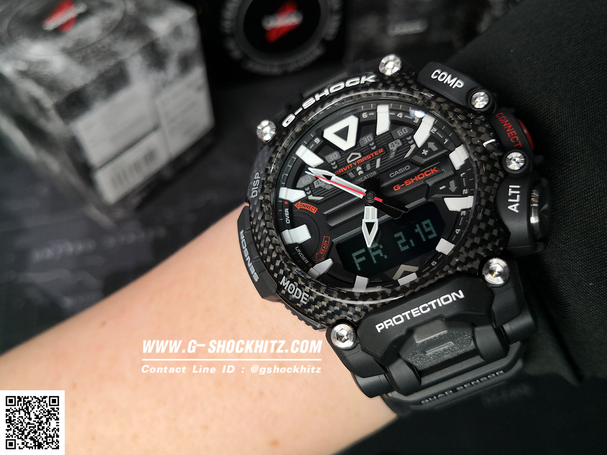 CASIO G-SHOCK นาฬิกาข้อมือ นาฬิกากันน้ำ นาฬิกาของแท้ ประกันศูนย์ CMG 1 ปี รุ่น GR-B200-1A นาฬิกาสีดำ