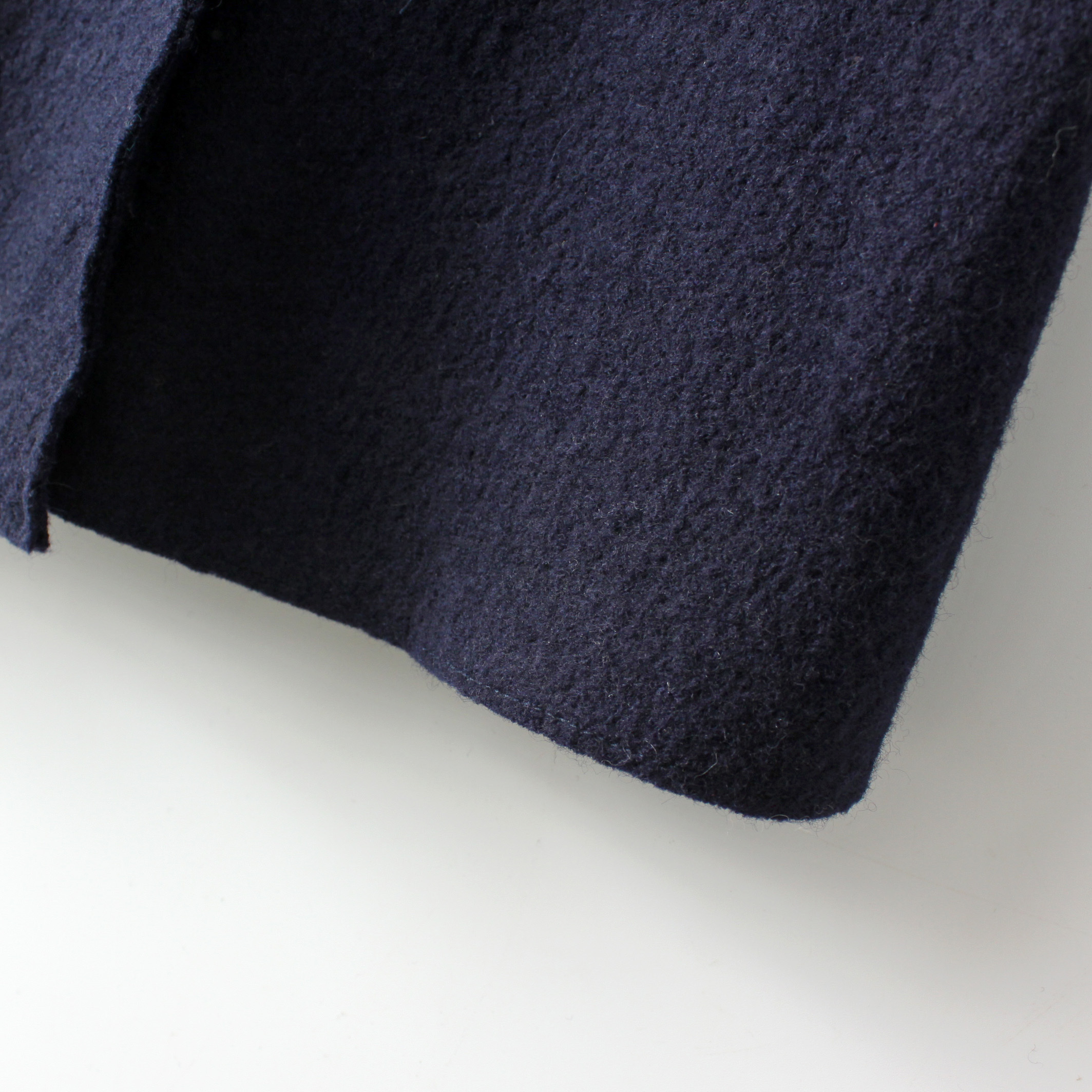 Zara เสื้อโค้ท เสื้อกันหนาว เนื้อผ้าสักหลาดวูล สีน้ำเงินกรม แบรนด์zara