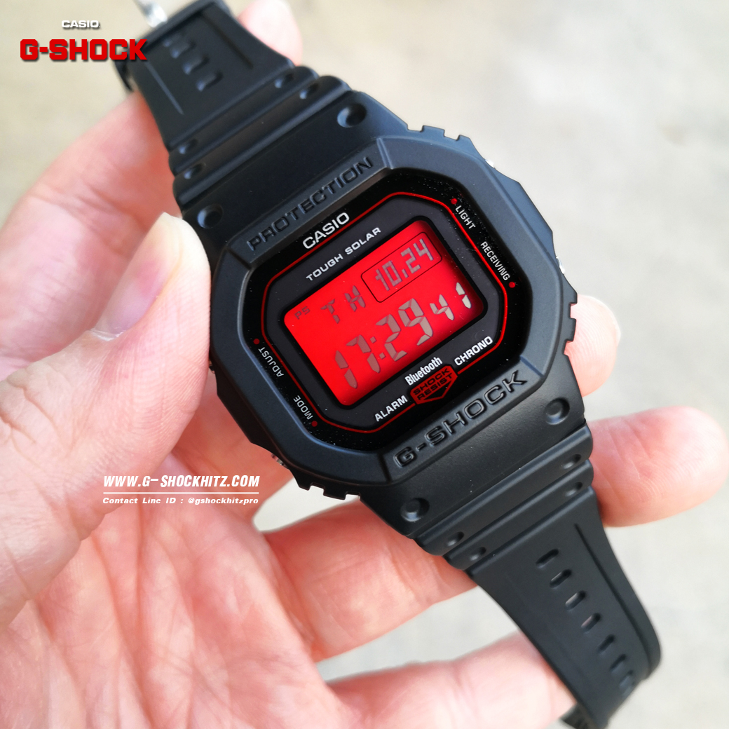 CASIO G-SHOCK นาฬิกาข้อมือ นาฬิกากันน้ำ นาฬิกาของแท้ ประกันศูนย์ CMG 1 ปี รุ่น GW-B5600AR-1 นาฬิกาสีดำ