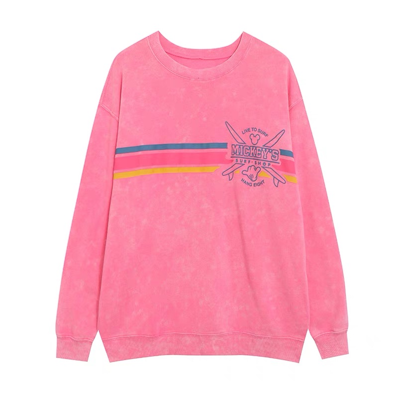 เสื้อสเวตเตอร์ กันหนาว DISNEY Mickey surf shop เสื้อมิคกี้ สีเทา mickey PRIDE T-shirt แขนสั้น สีเทา ลายการ์ตูนมิคกี้ งาน DISNEYงานสวย มาก MICKEY MOUSE SURF WAX 1928 ม่วงอ่อน