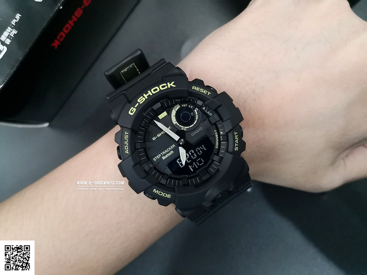 CASIO G-SHOCK นาฬิกาข้อมือ นาฬิกากันน้ำ นาฬิกาของแท้ ประกันศูนย์ CMG 1 ปี รุ่น GBA-800LU-1A1 นาฬิกาสีดำ