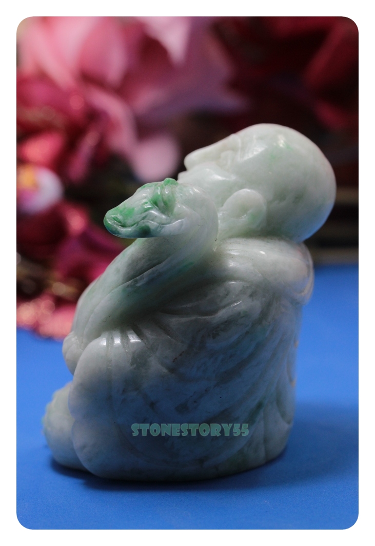 หยกแกะสลักพระสังกัจจายน์