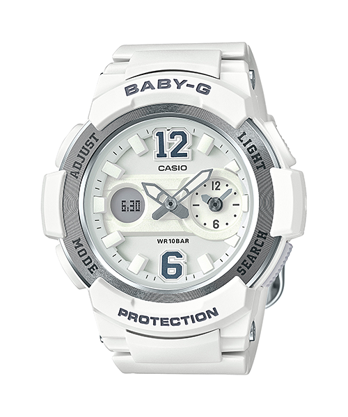 CASIO BABY-G นาฬิกาข้อมือ นาฬิกากันน้ำ นาฬิกาของแท้ ประกันศูนย์ CMG 1 ปี รุ่น BGA-210-7B4 นาฬิกาสีขาว