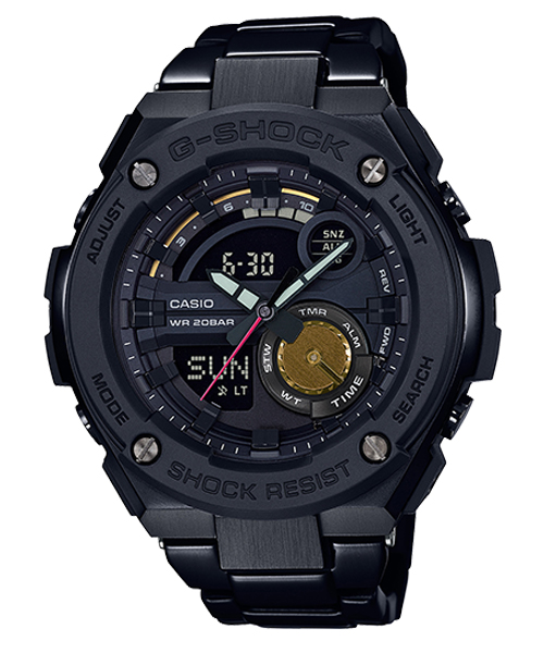 CASIO G-SHOCK นาฬิกาข้อมือ นาฬิกากันน้ำ นาฬิกาของแท้ ประกันศูนย์ CMG 1 ปี รุ่น GST-200RBG-1A นาฬิกาสีดำ