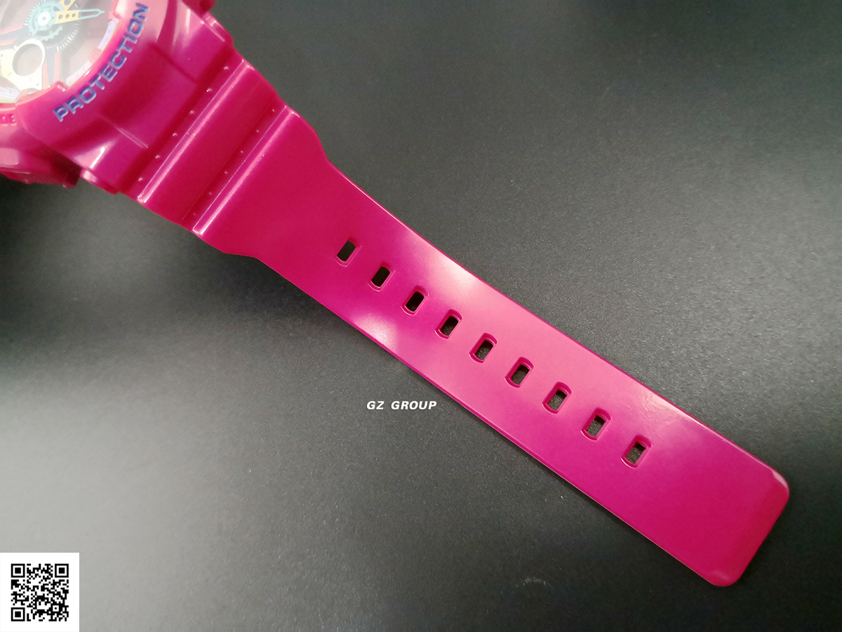 CASIO MID YEAR SALE BABY-G พร้อมส่ง นาฬิกาข้อมือ นาฬิกากันน้ำ นาฬิกาของแท้ ประกันศูนย์ CMG 1 ปี รุ่น BA-112-4A นาฬิกาสีชมพู