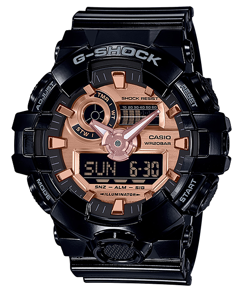 CASIO G-SHOCK นาฬิกาข้อมือ นาฬิกากันน้ำ นาฬิกาของแท้ ประกันศูนย์ CMG 1 ปี รุ่น GA-700MMC-1A นาฬิกาสีดำ
