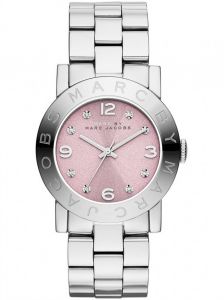 Marc by Marc Jacobs Pink Dial Stainless Steel Ladies Watch MBM3300