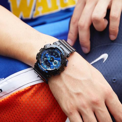 CASIO G-SHOCK นาฬิกาข้อมือ นาฬิกากันน้ำ นาฬิกาของแท้ ประกันศูนย์ CMG 1 ปี รุ่น GA-110LPA-1 นาฬิกาสีดำ