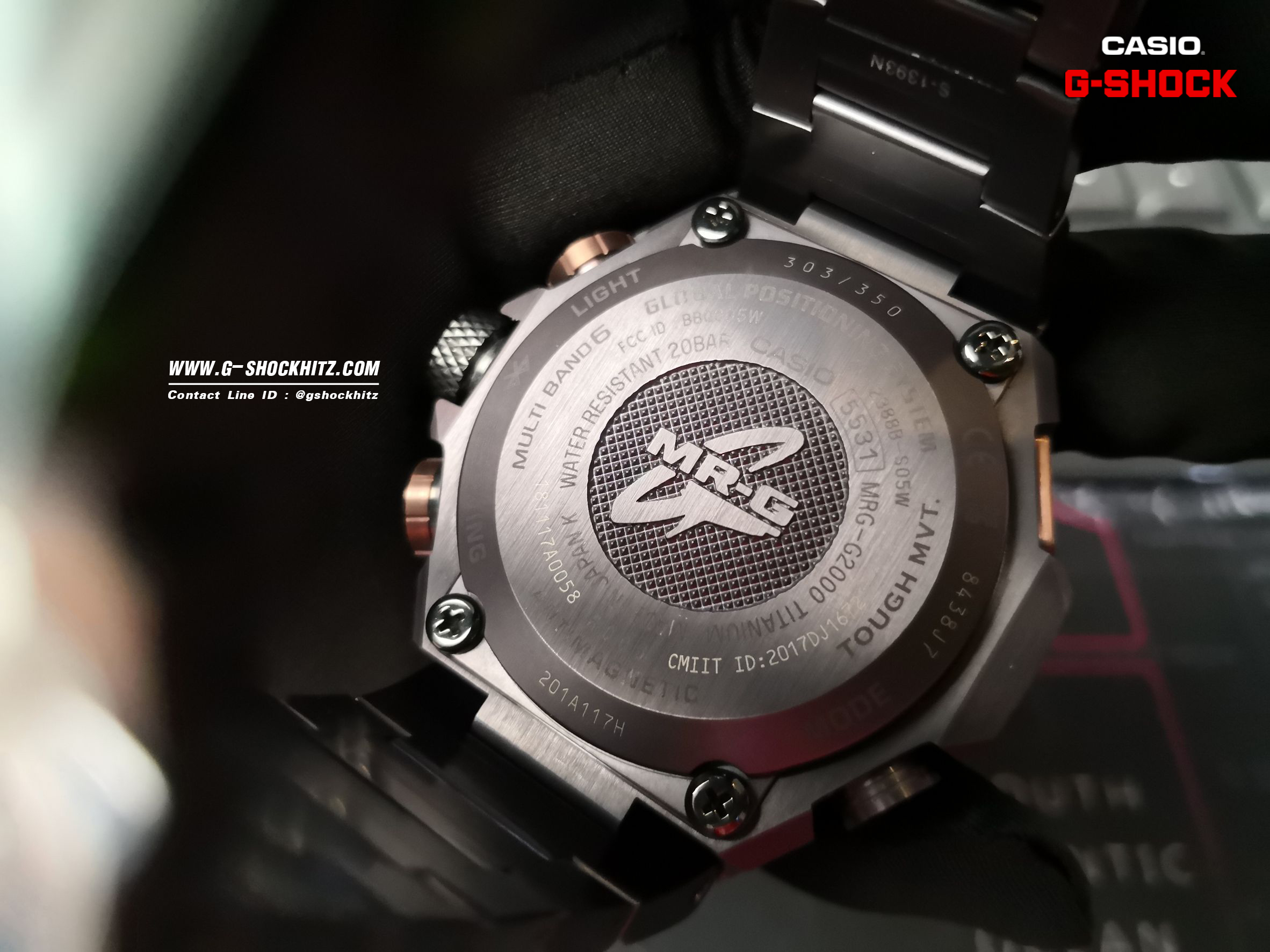 CASIO G-SHOCK นาฬิกาข้อมือ นาฬิกากันน้ำ นาฬิกาของแท้ ประกันศูนย์ CMG 1 ปี รุ่น MRG-G2000HA-1A นาฬิกาสีดำ