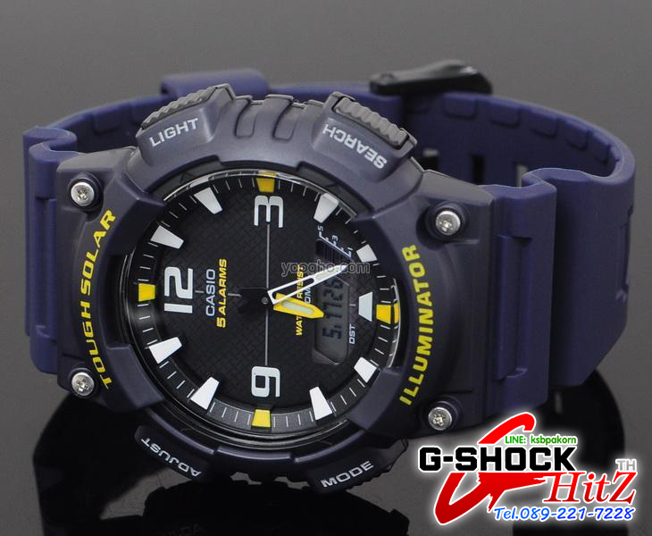 CASIO นาฬิกาคาสิโอ นาฬิกาข้อมือ นาฬิกากันน้ำ นาฬิกาของแท้ ประกันศูนย์ CMG 1 ปี รุ่น AQ-S810W-2A นาฬิกาสีกรม