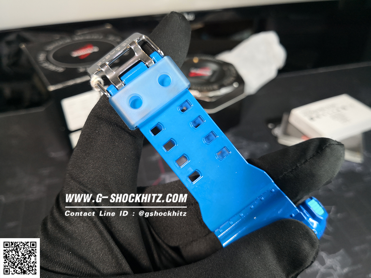 CASIO G-SHOCK นาฬิกาข้อมือ นาฬิกากันน้ำ นาฬิกาของแท้ ประกันศูนย์ CMG 1 ปี รุ่น GA-110HC-2ADR นาฬิกาสีน้้ำเงิน