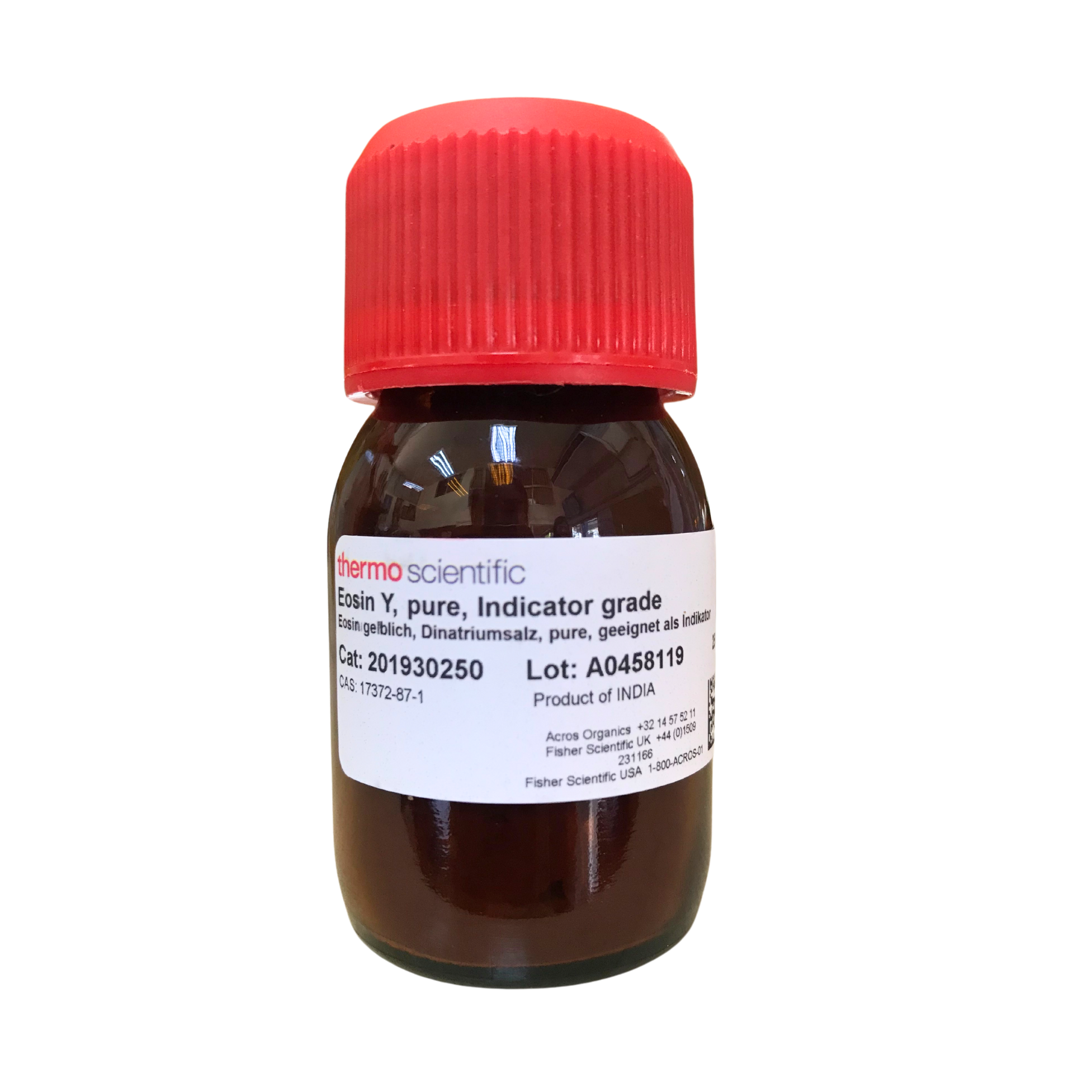 Eosin Y, pure, Indicator grade 25g. Acors Organics™